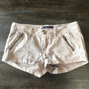 AEO BROWN CARGO SHORT SHORTS